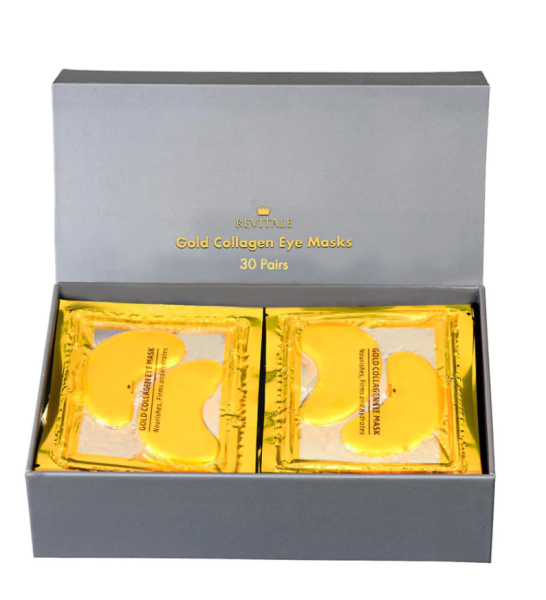 Revitale | Złote kolagenowe maski żelowe pod oczy - opakowanie upominkowe 30 szt