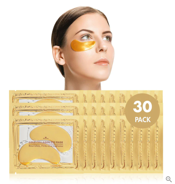 Revitale | Złote kolagenowe maski żelowe pod oczy - opakowanie upominkowe 30 szt