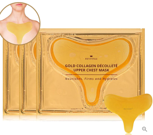  Złota maska kolagenowa na dekolt